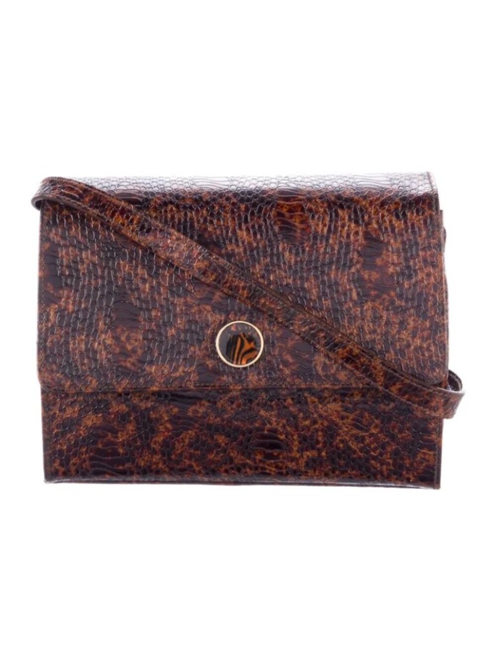 Escada  Embossed Leather Crossbody Bag